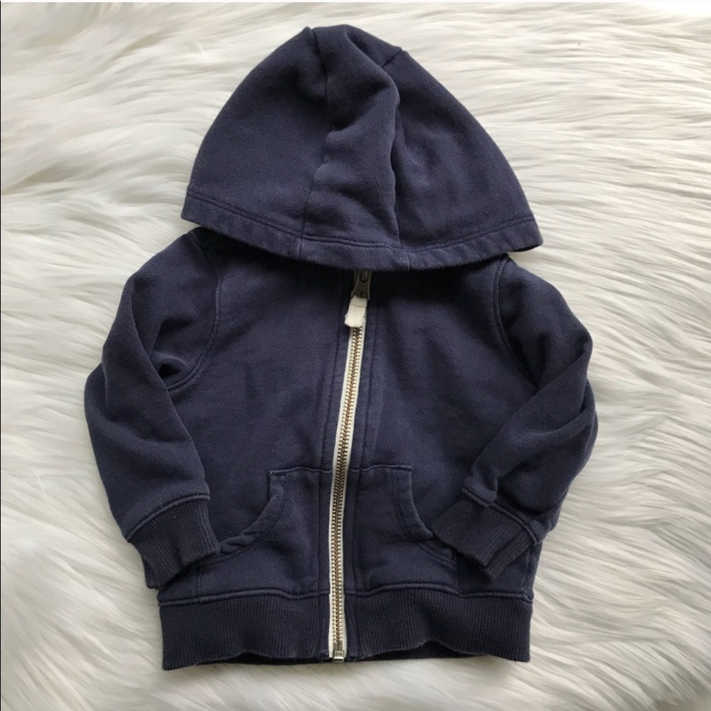 Carters Navy Blue French Terry Zip Up Hoodie
